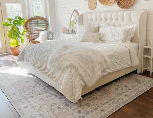 What Size Area Rug For King Bed