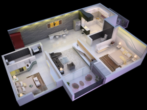 2 Bedroom House Plans Open Floor Plan With Garage