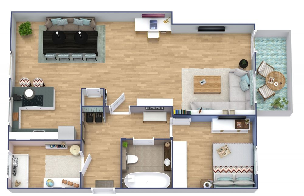2 bedroom apartment floor plans with dimensions